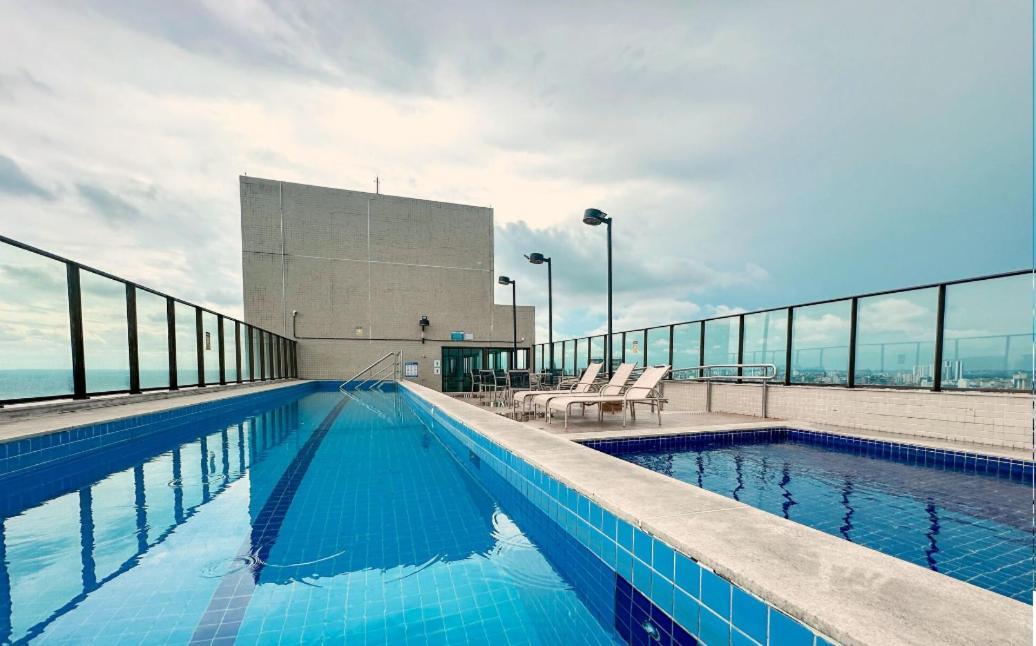 Flat Beach Class Excelsior - Em Frente Ao Shopping Riomar Recife Bagian luar foto