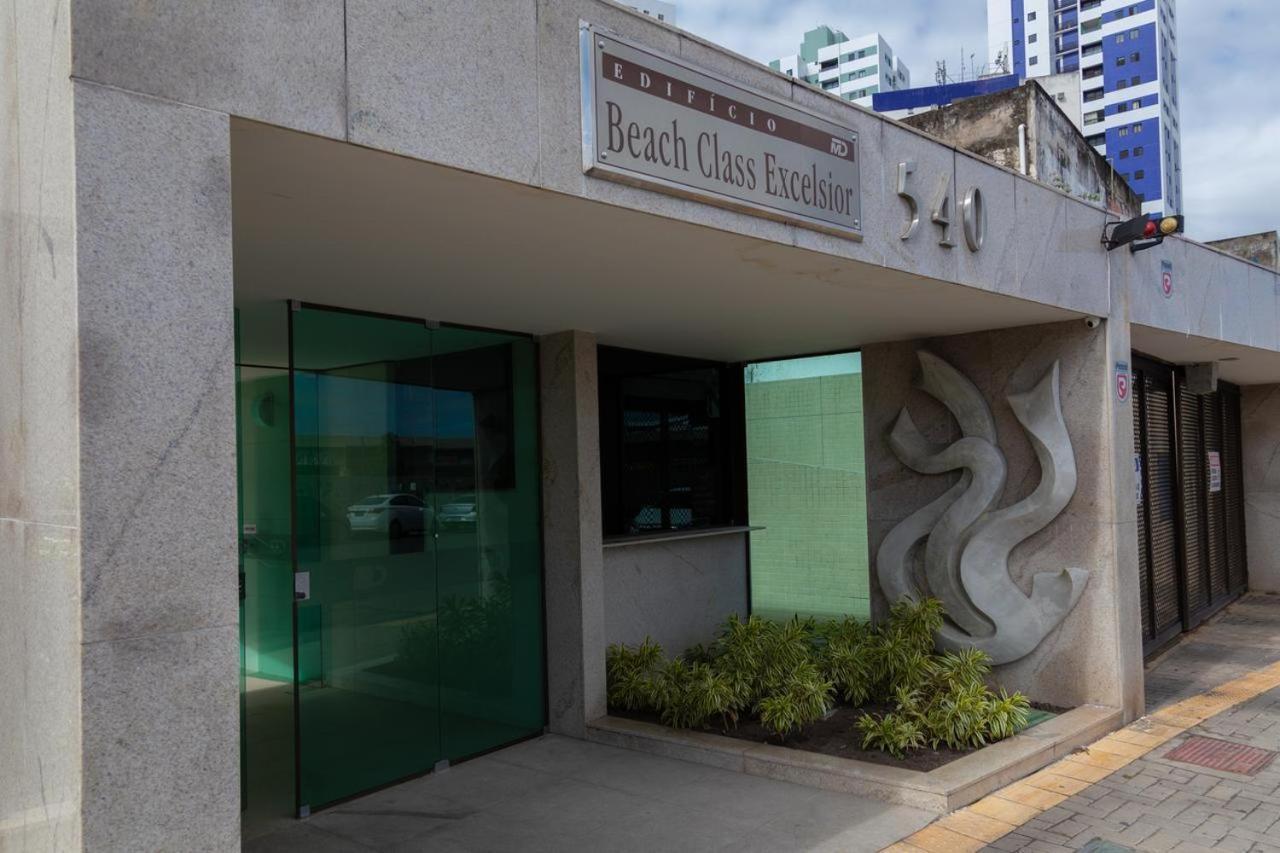 Flat Beach Class Excelsior - Em Frente Ao Shopping Riomar Recife Bagian luar foto