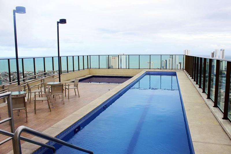Flat Beach Class Excelsior - Em Frente Ao Shopping Riomar Recife Bagian luar foto