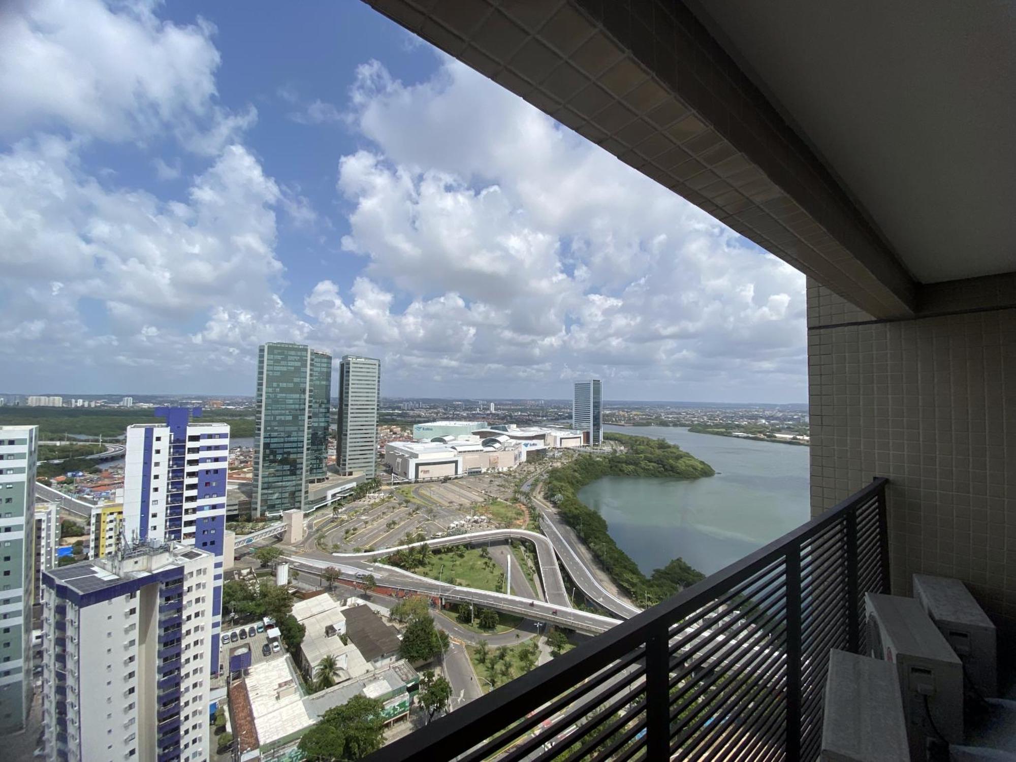 Flat Beach Class Excelsior - Em Frente Ao Shopping Riomar Recife Bagian luar foto